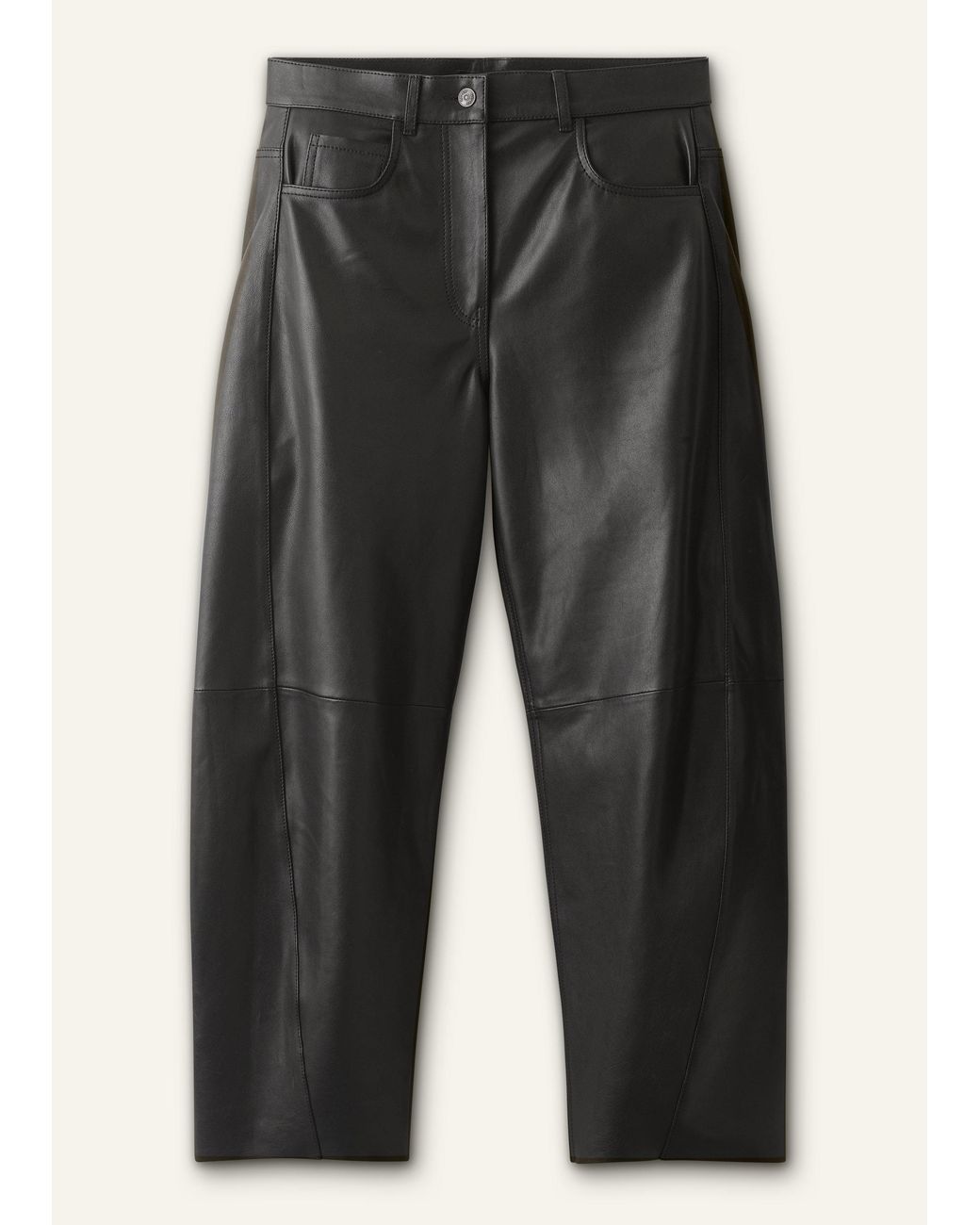ME+EM Black Luxe Barrel Pant