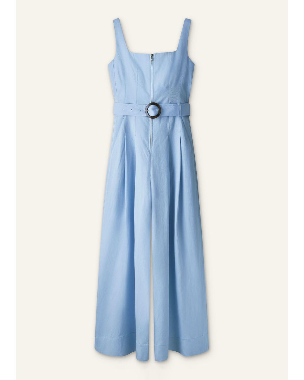 ME+EM Blue Event Ready Tailored Jumpsuit + Belt