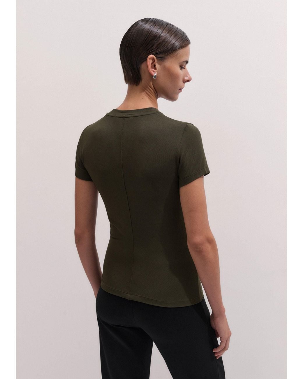 ME+EM Green Modal Fitted Tee