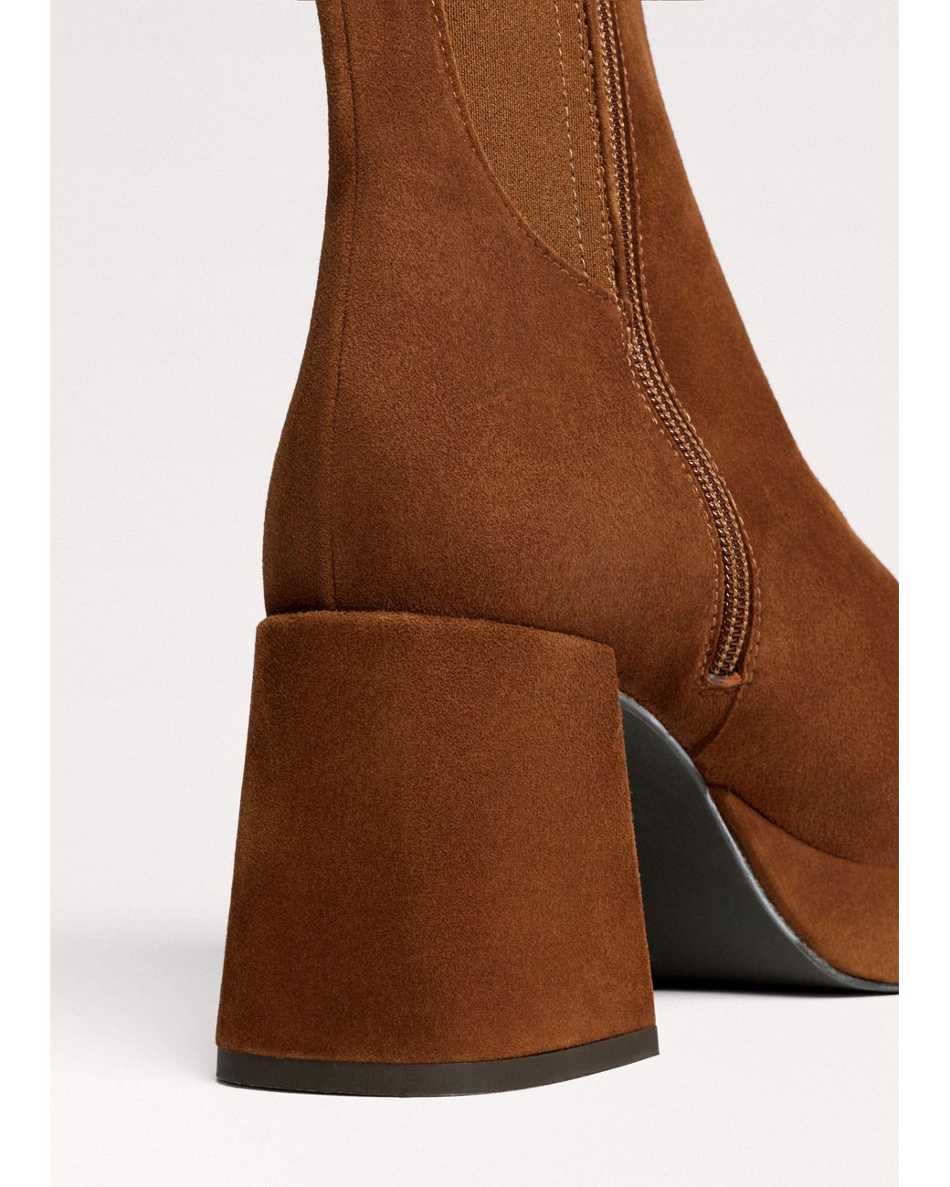 ME+EM Brown Platform Ankle Boot