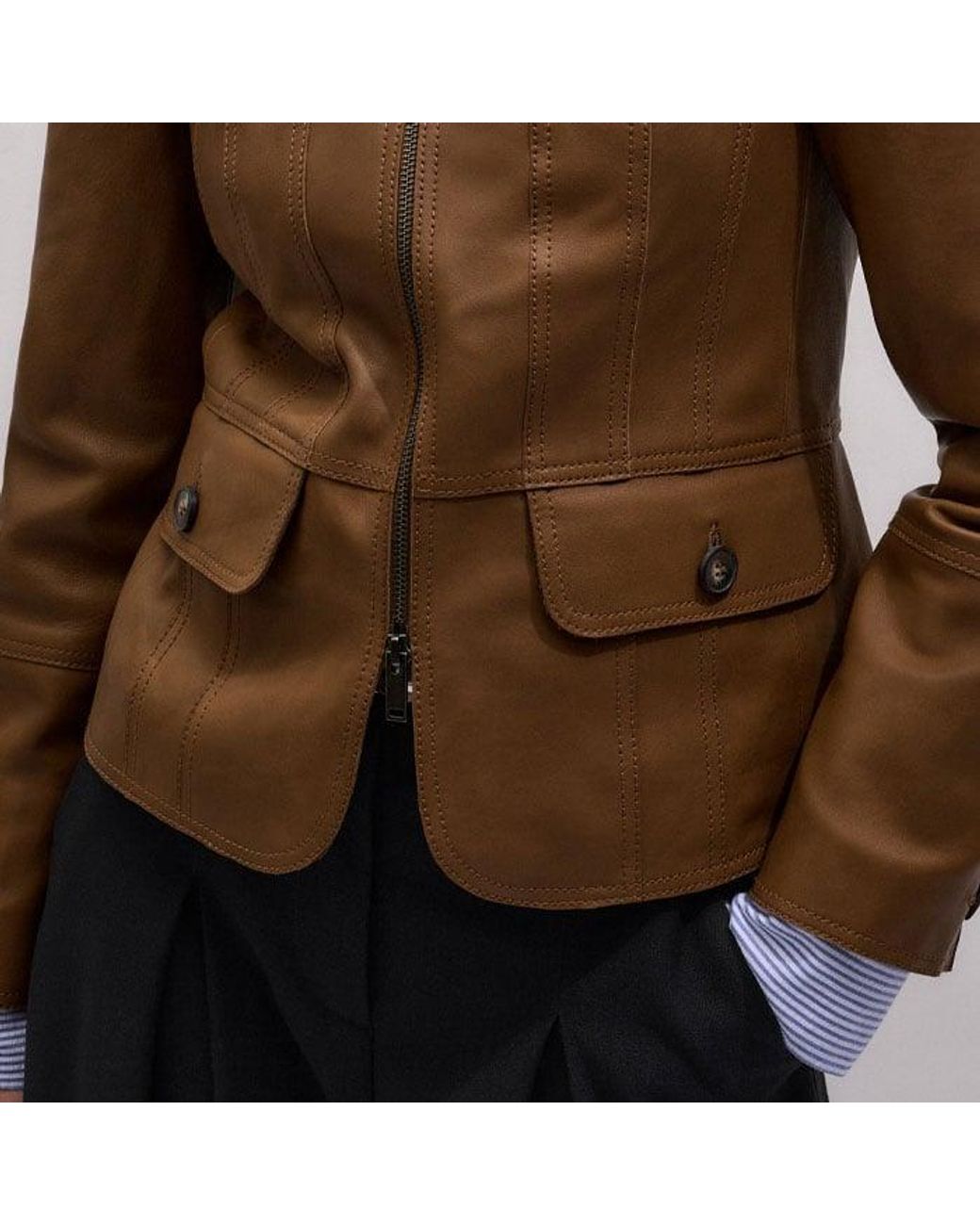 ME+EM Multicolor Slim Fit Feminine Utlity Jacket