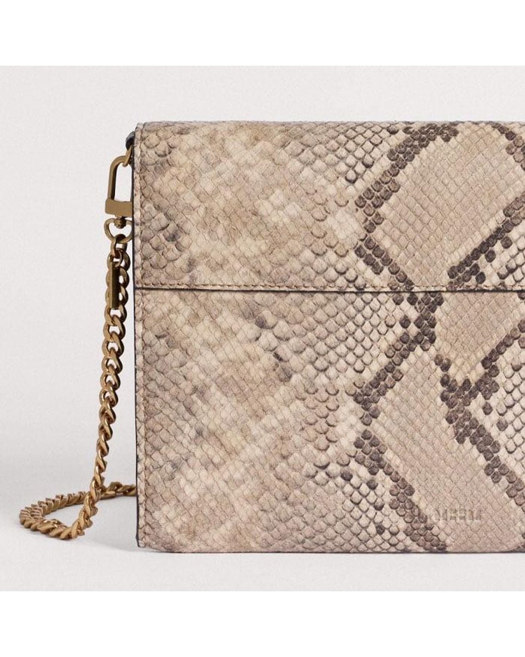 ME+EM Blue Snake Embossed Envelope Clutch-Off