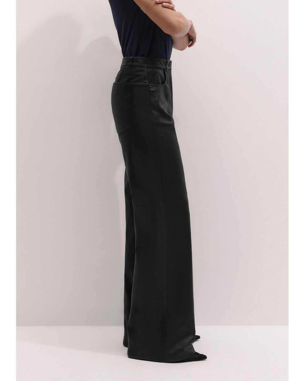 ME+EM Black Luxe Leg Elongator Pant