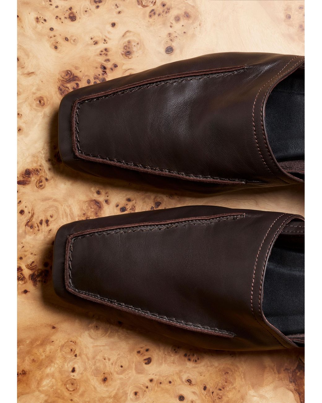 ME+EM Black Square Toe Soft Loafer