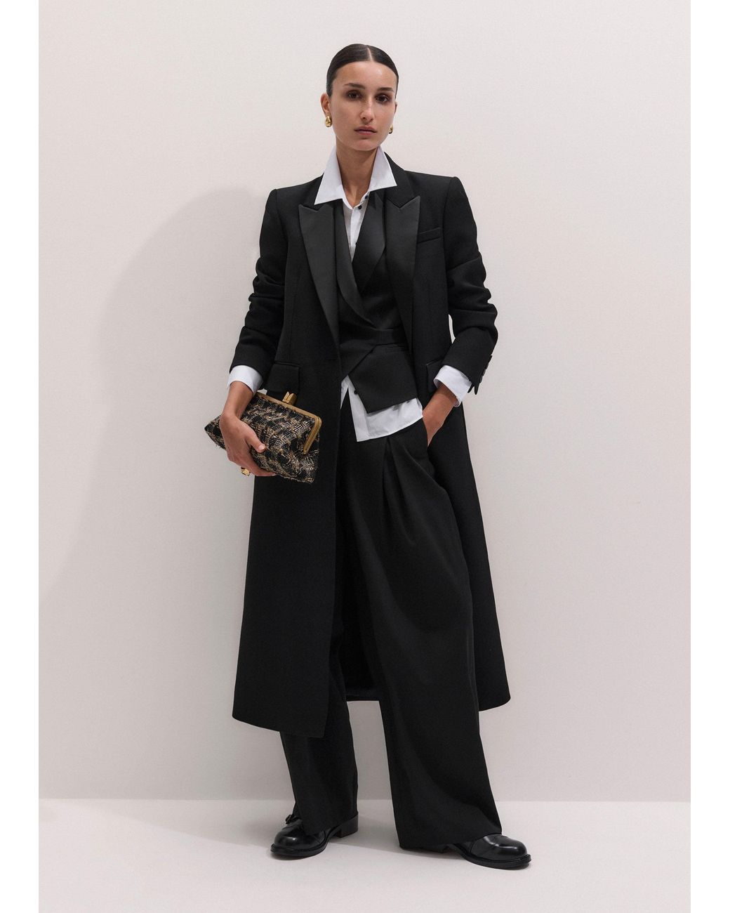 ME+EM Natural Elongated Frame Clutch