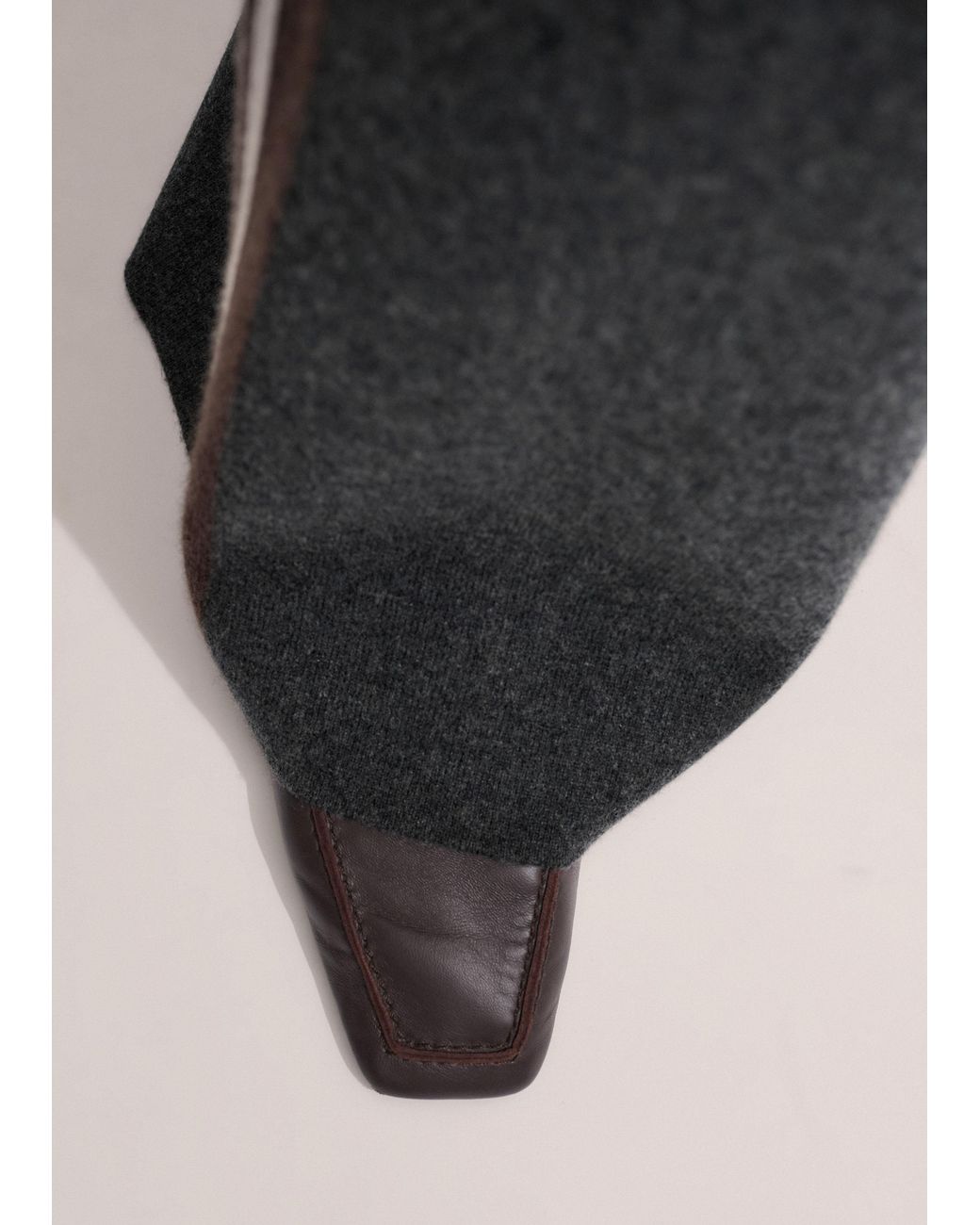 ME+EM Black Square Toe Soft Loafer