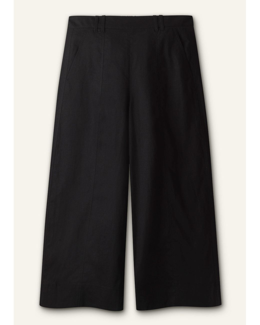 ME+EM Blue Crop Wide-Leg Pant