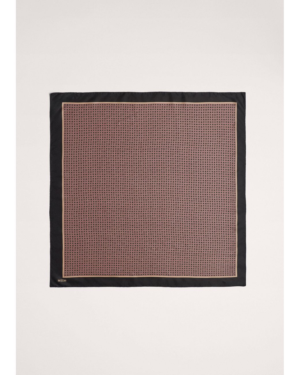 ME+EM Purple Reversible Geometric Print Scarf Barolo