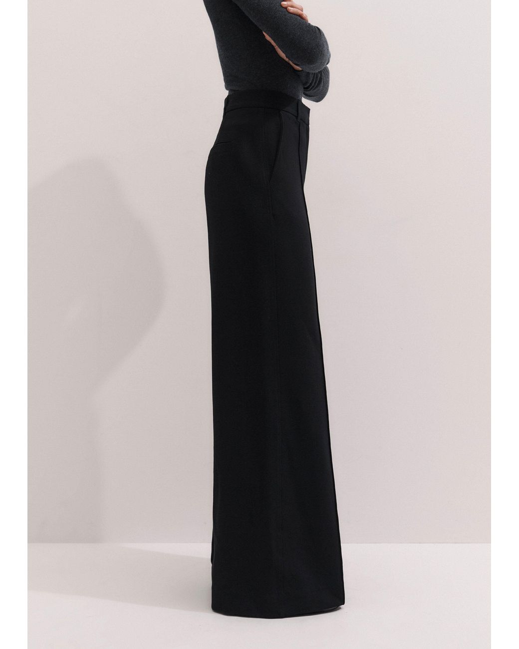 ME+EM Blue Luxe Travel Tailoring Pant
