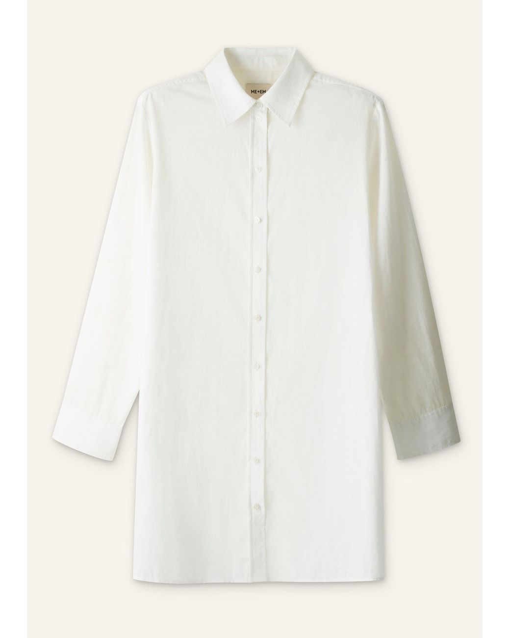 ME+EM Brown Relaxed Swing Short Shirt Dress