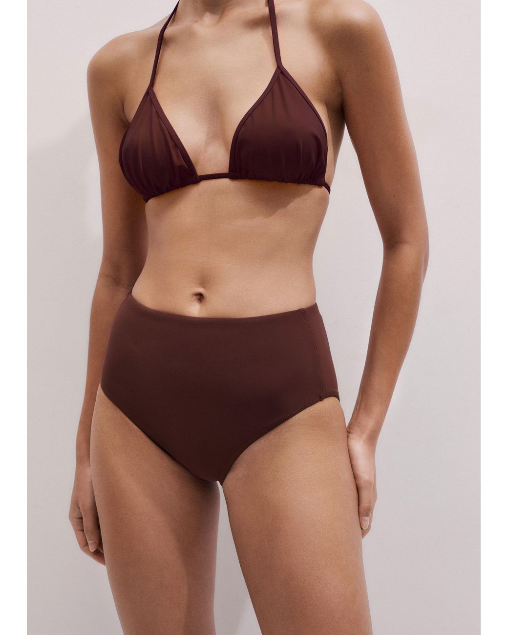 ME+EM Multicolor Adjustable Triangle Bikini Top