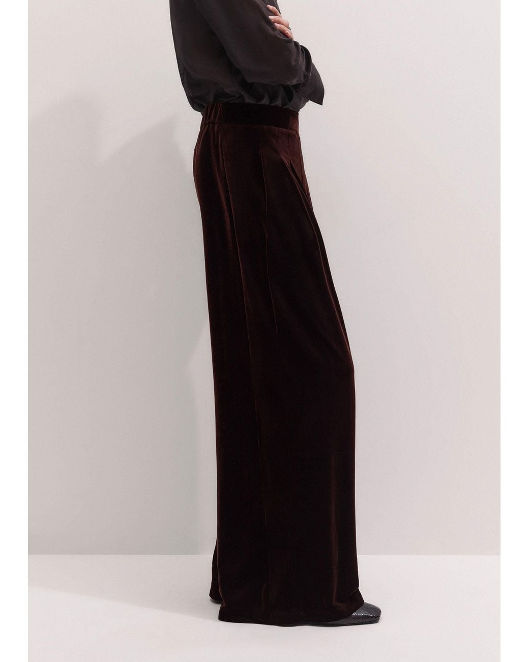 ME+EM Black Am-Pm Wide-Leg Pant