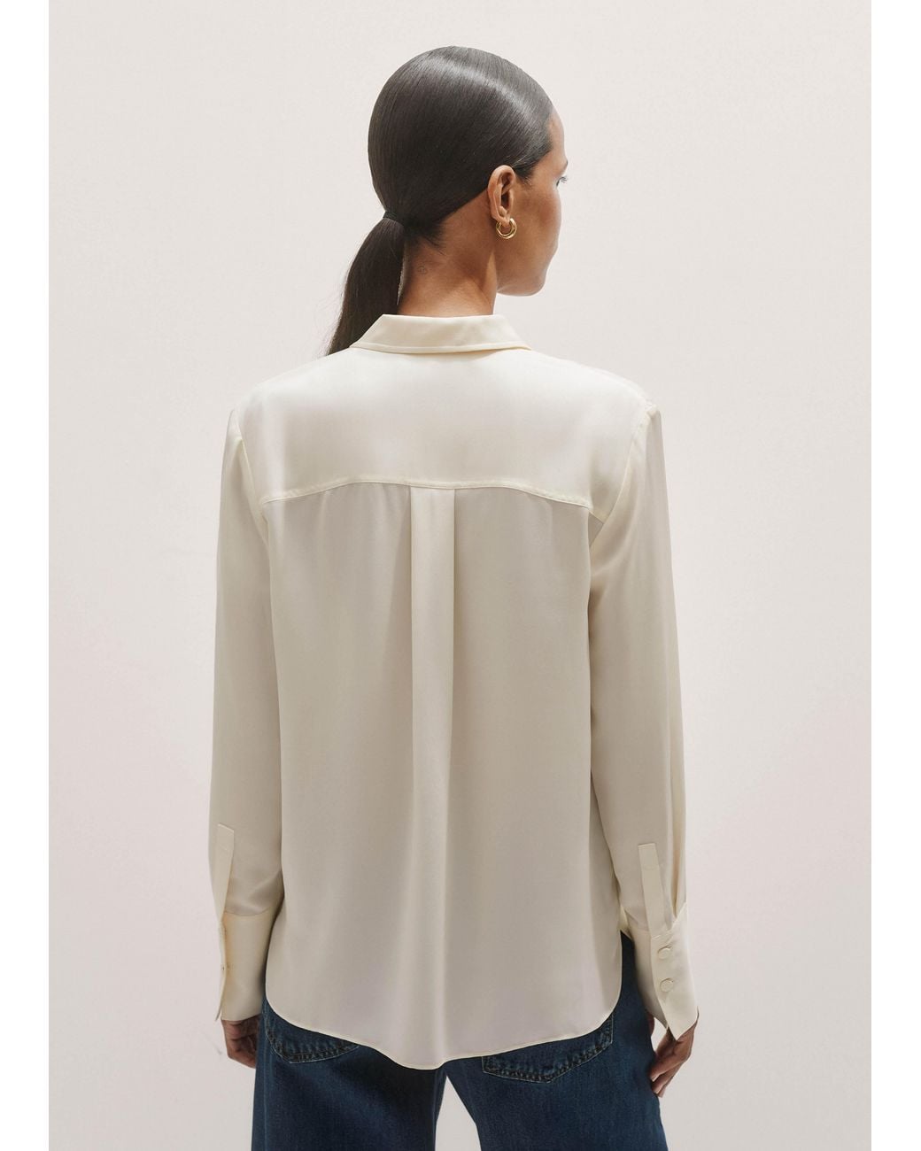 ME+EM Natural Silk Shirt