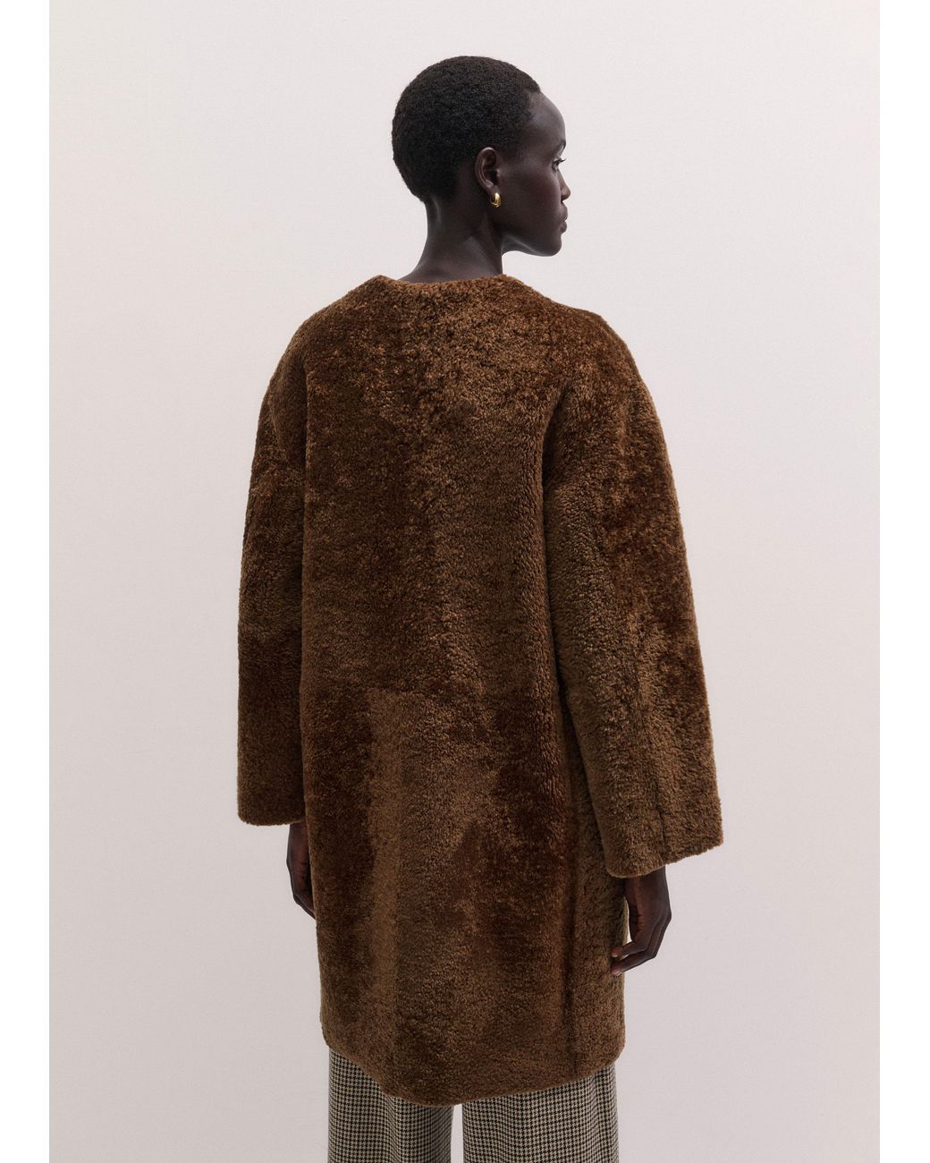 ME+EM Multicolor Shearling Coat