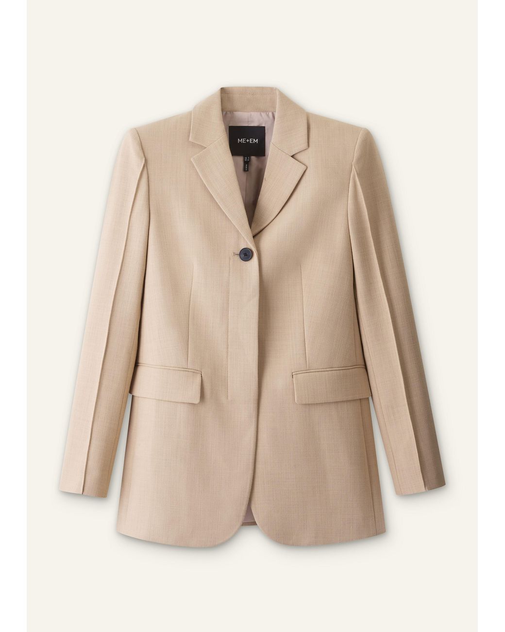 ME+EM Natural High Waist Slim Contour Blazer