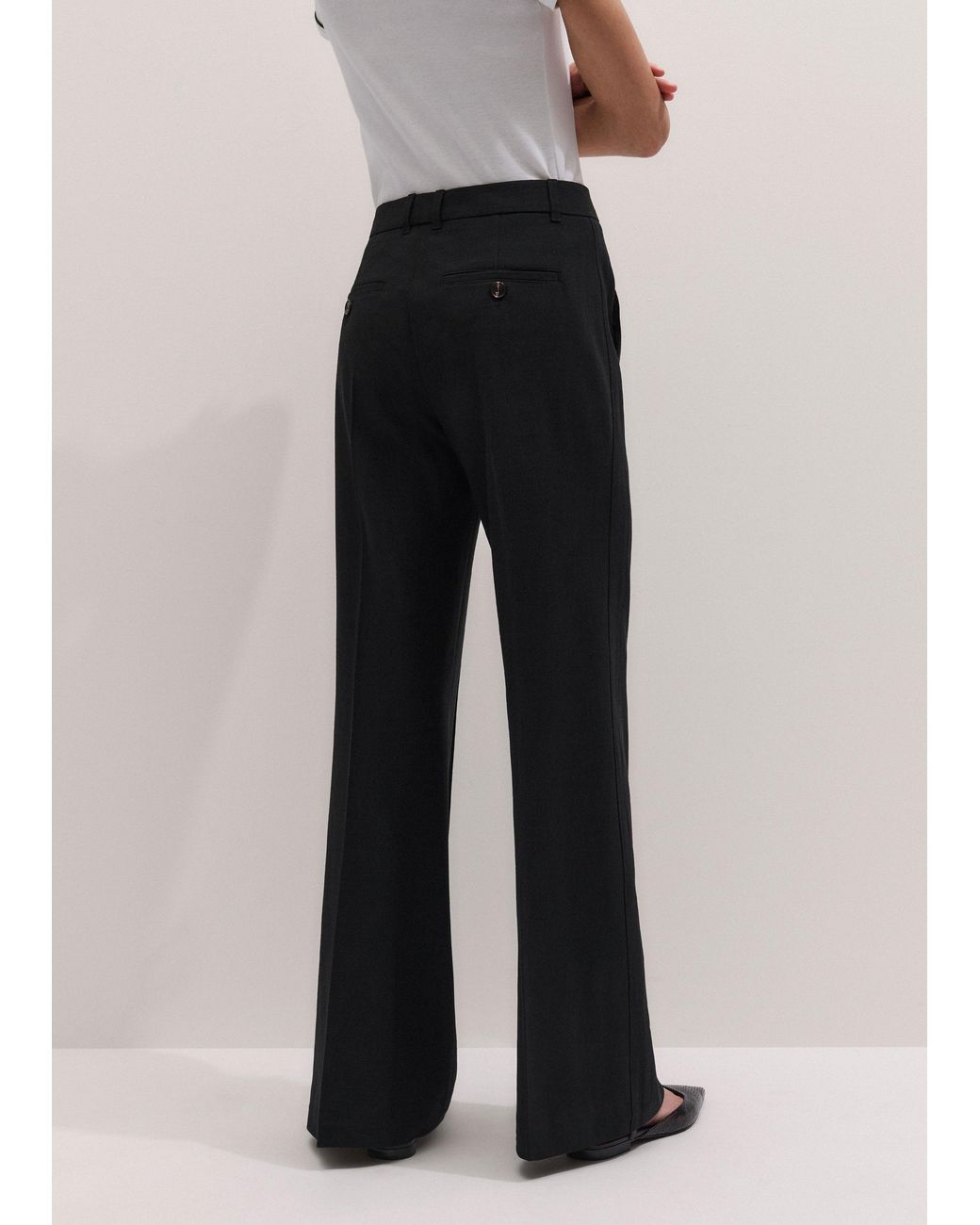 ME+EM Black Leg Elongator Pant
