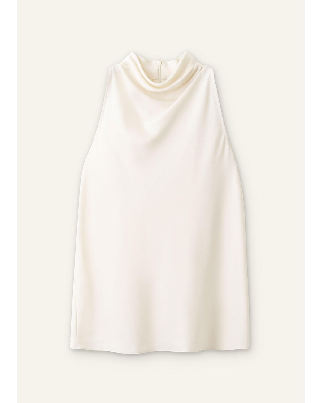 ME+EM Natural Cowl Neck Top