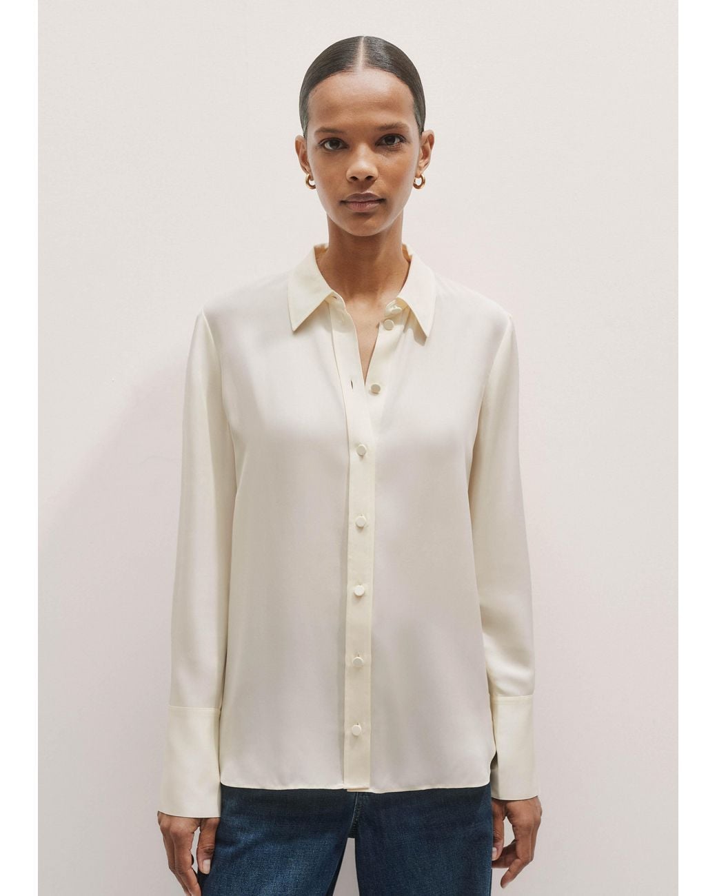 ME+EM Natural Silk Shirt