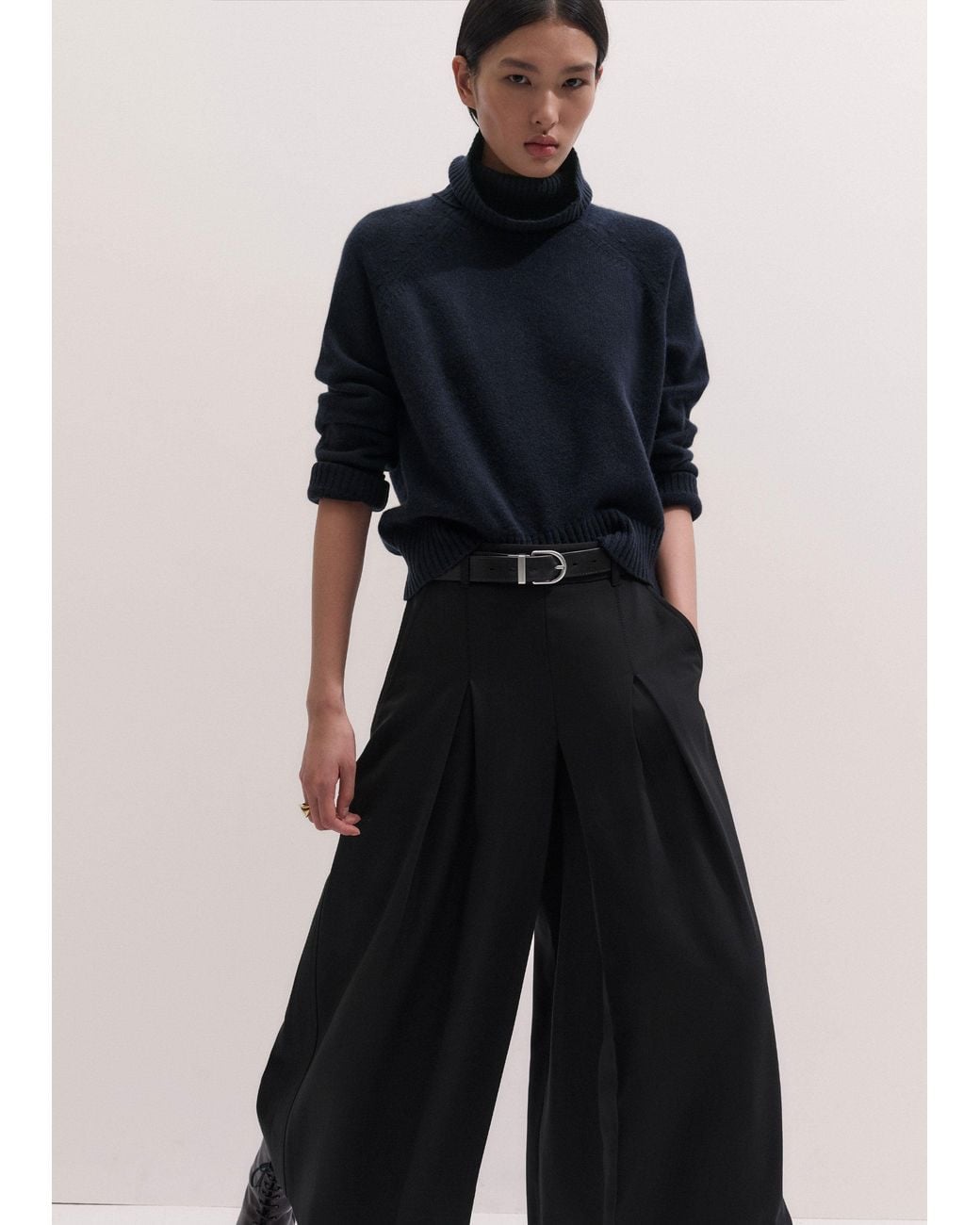 ME+EM Blue Super Wide Culotte