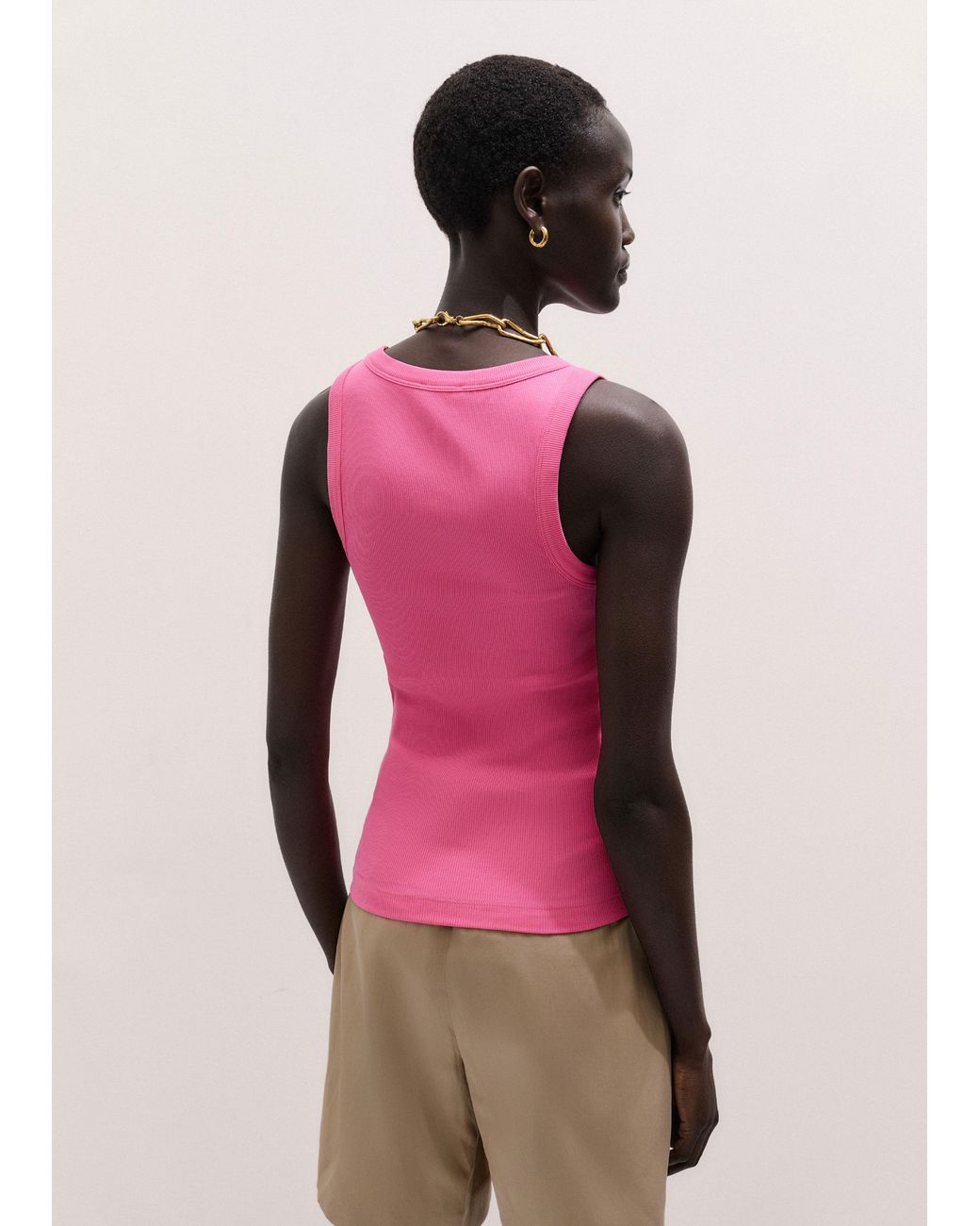ME+EM Pink Ultimate Crew Neck Vest