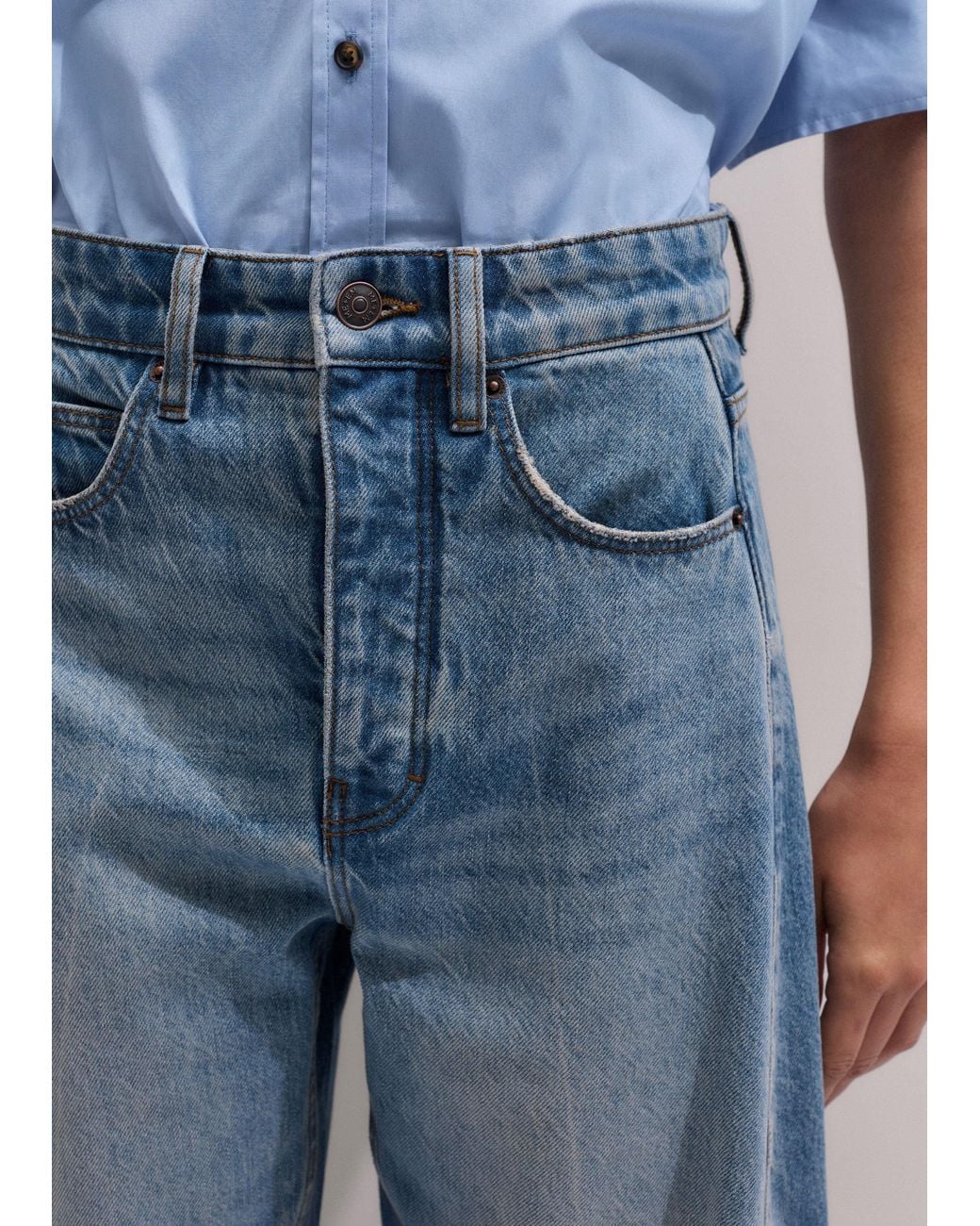 ME+EM Blue Engineered Curve Jean