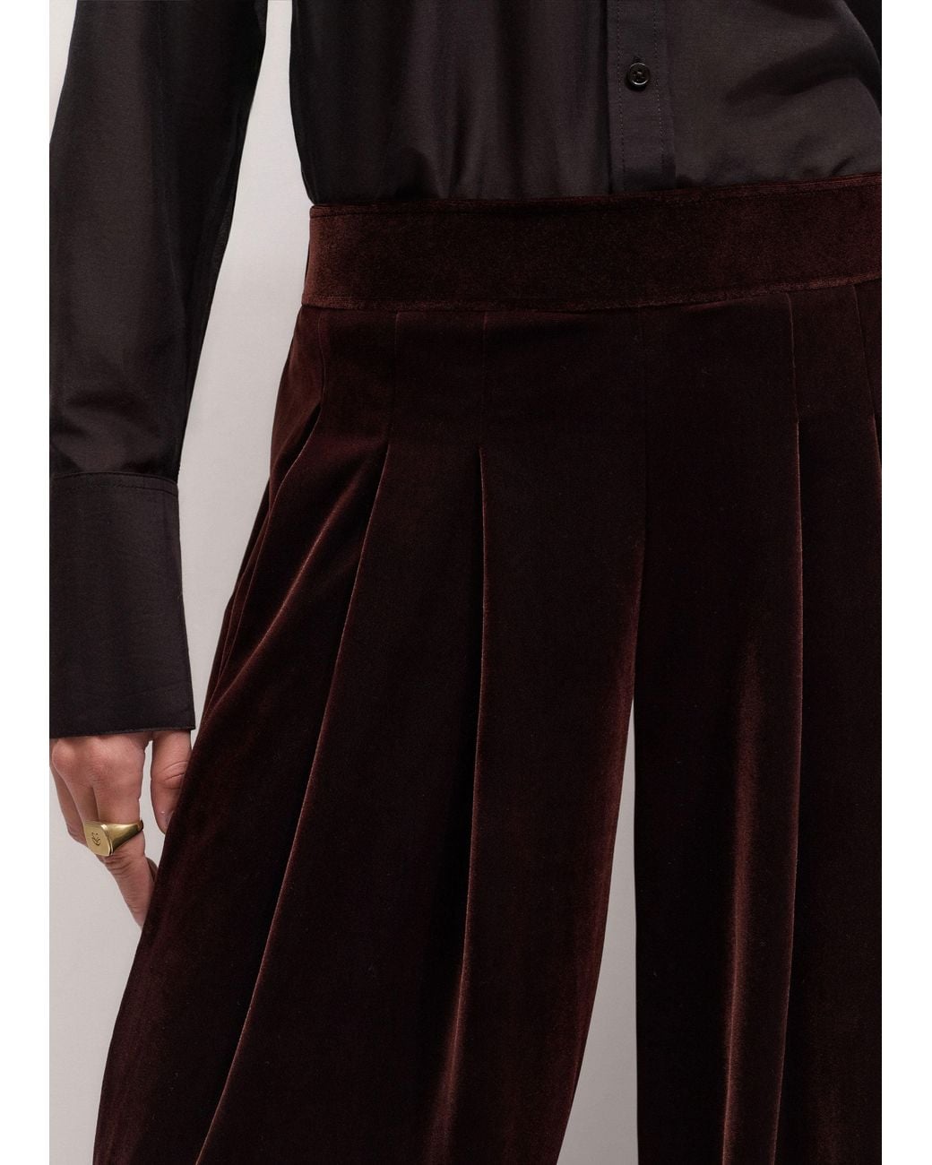 ME+EM Black Am-Pm Wide-Leg Pant