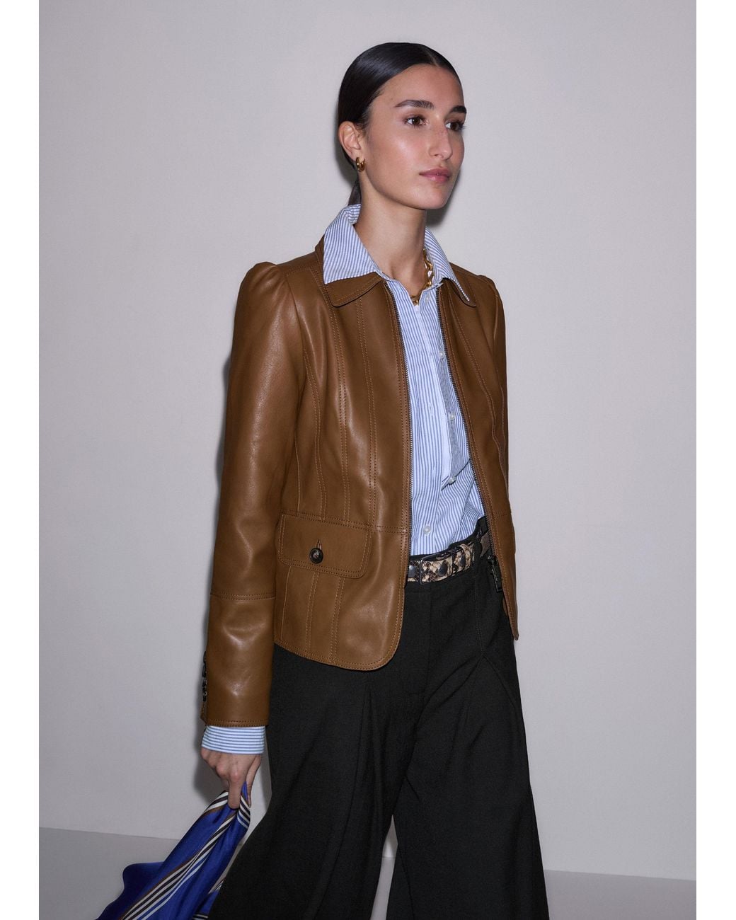 ME+EM Multicolor Slim Fit Feminine Utlity Jacket