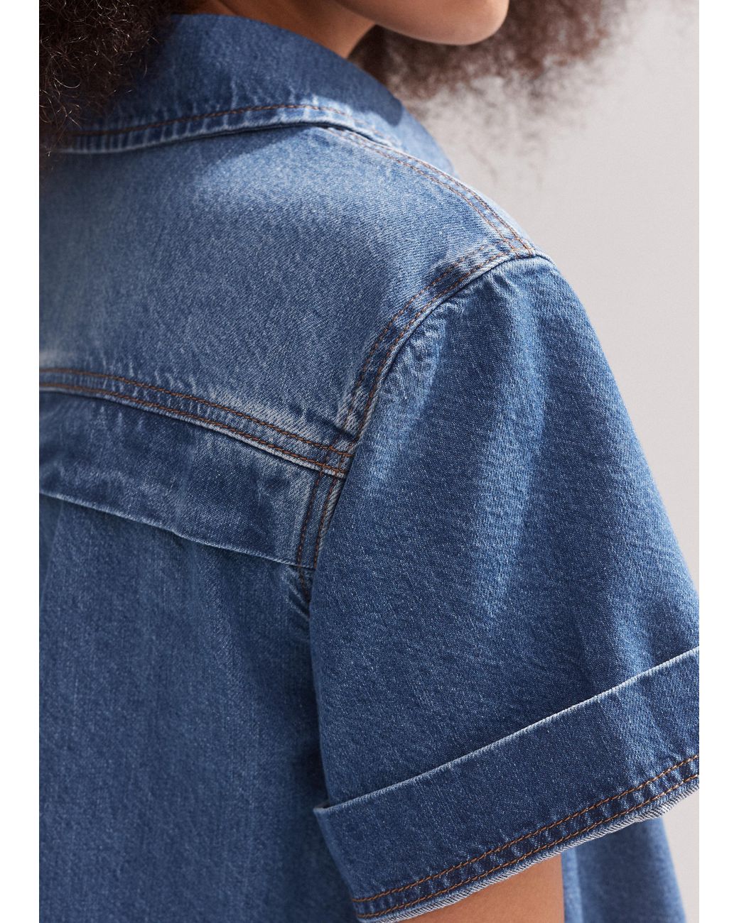 ME+EM Denim Swing Dress in Blue | Lyst