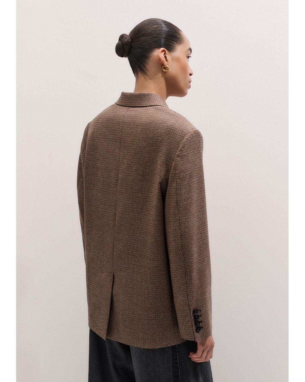 ME+EM Brown Intelligently Oversized Jacket