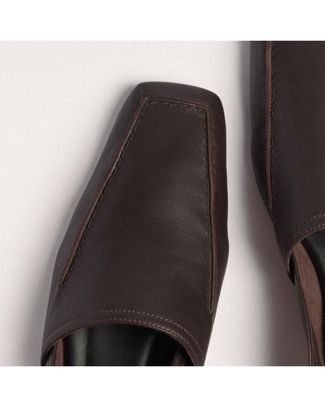 ME+EM Black Square Toe Soft Loafer