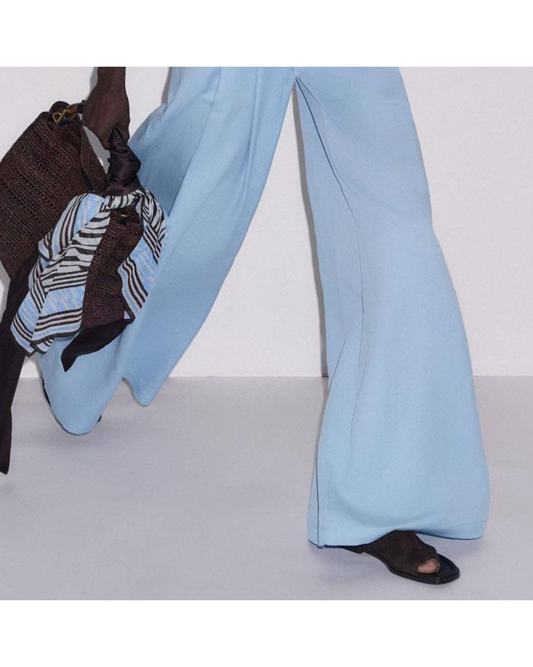 ME+EM Blue Event Ready Tailored Jumpsuit + Belt