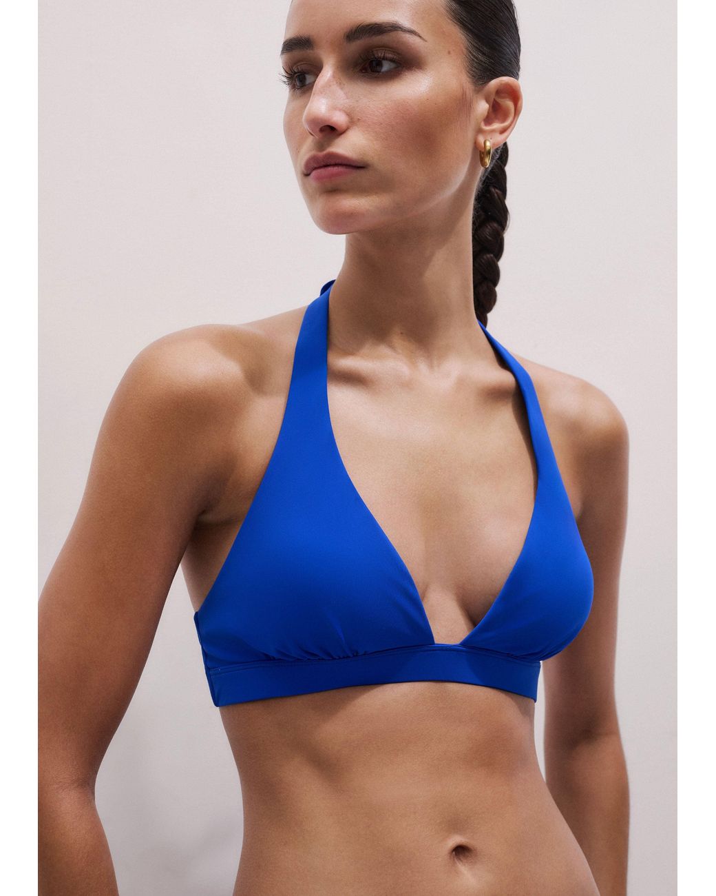 ME+EM Blue The Forever Adjustable Bikini Top