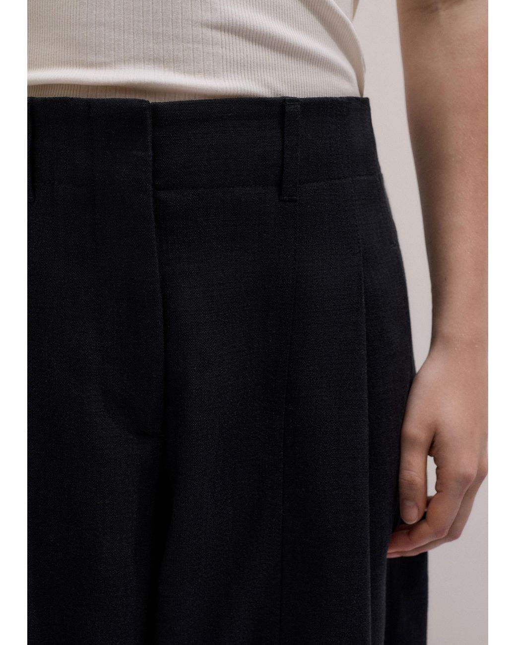 ME+EM Blue Tailored Barrel Trouser