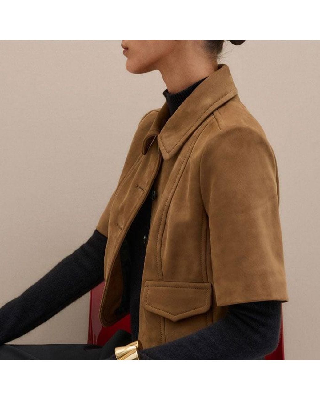 ME+EM Brown The Everyday Short Sleeve Jacket