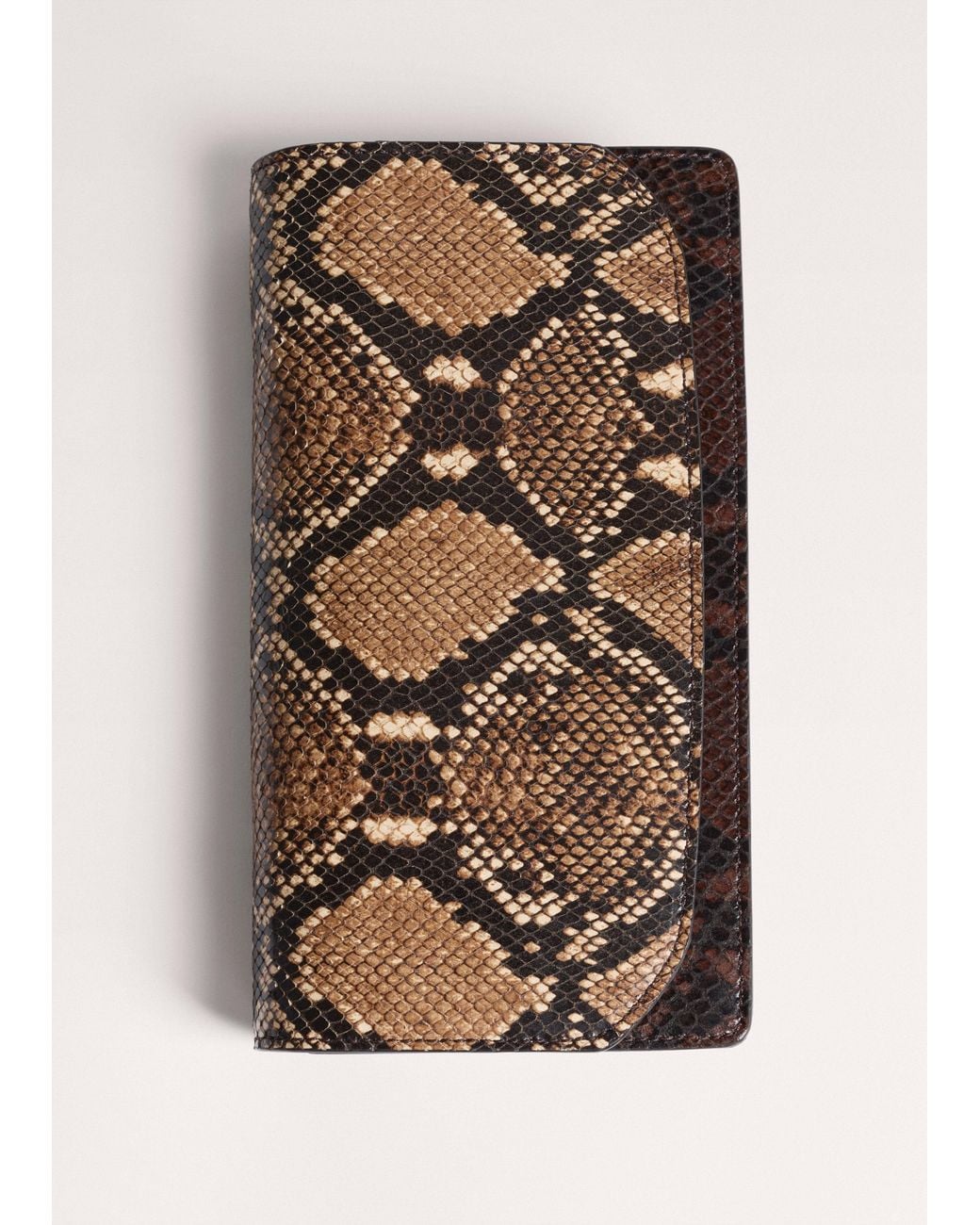 ME+EM Multicolor Snake Embossed Small Clutch+Crossbody Bag