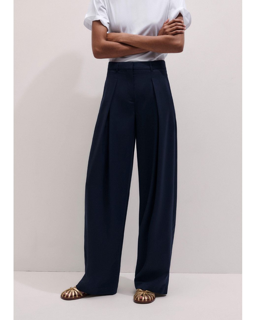 ME+EM Blue Extreme Taper Pant