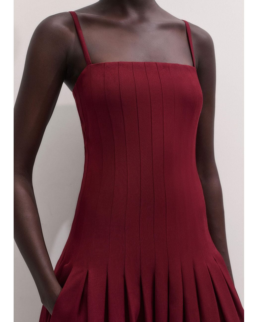 ME+EM Structured Strappy Maxi Dress