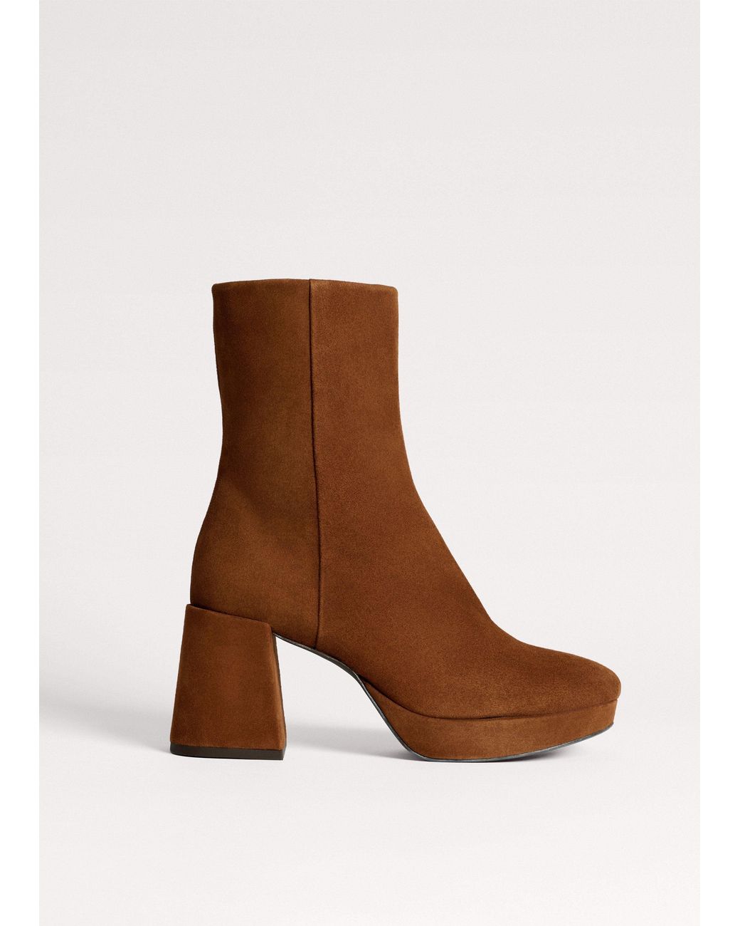 ME+EM Brown Platform Ankle Boot