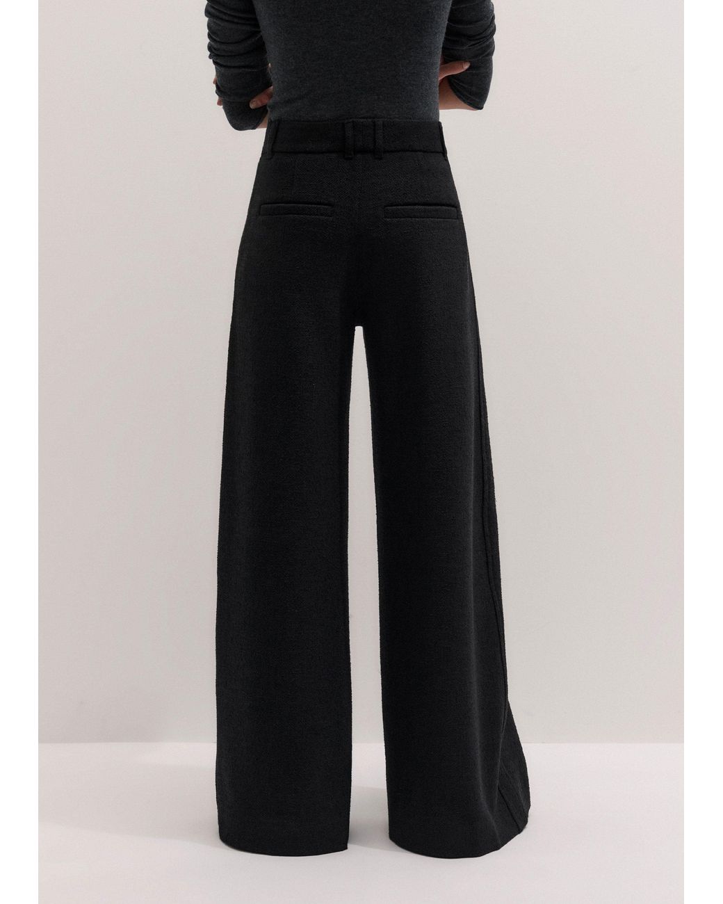 ME+EM Black Wide-Leg Pant
