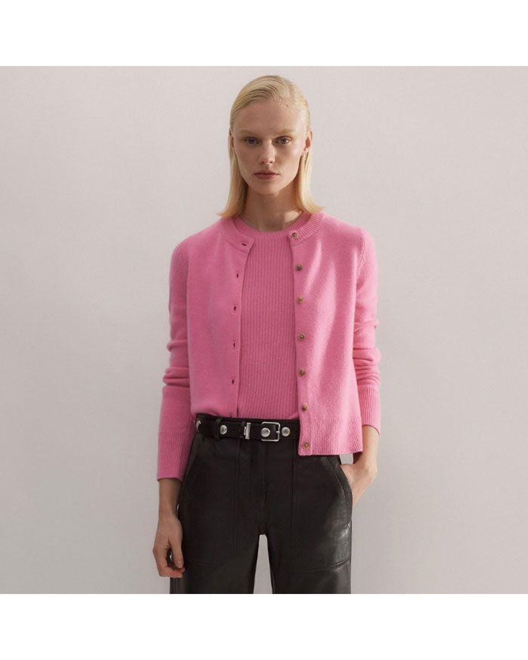 ME+EM Black Engineered-Leg Trouser