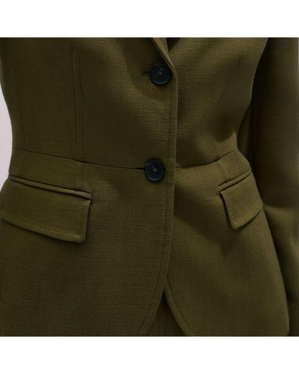 ME+EM Green Event Ready Corset Jacket