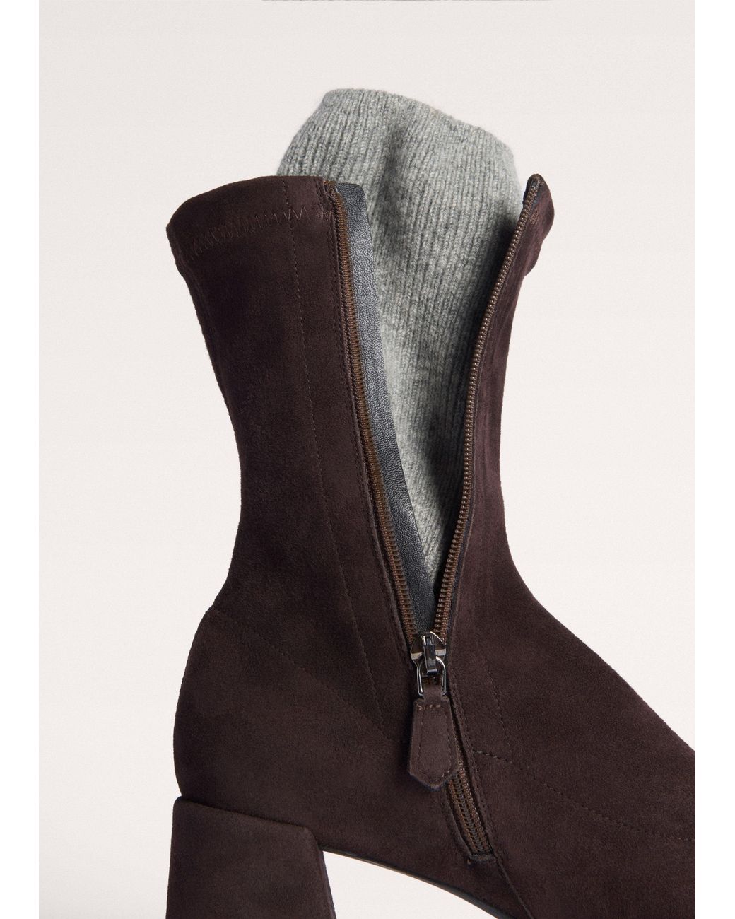 ME+EM Brown Ankle Stretch Boot