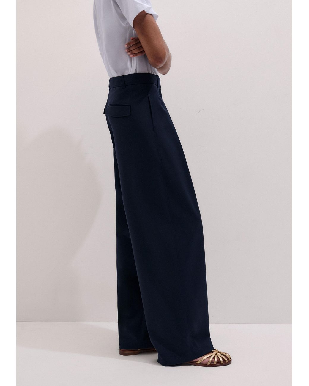 ME+EM Blue Extreme Taper Pant