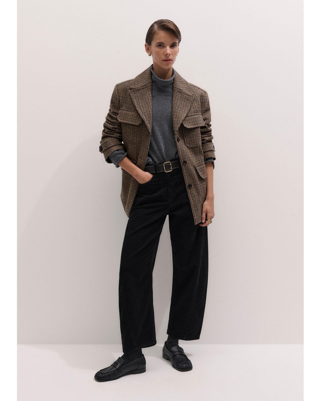 ME+EM Black Engineered Barrel Trouser