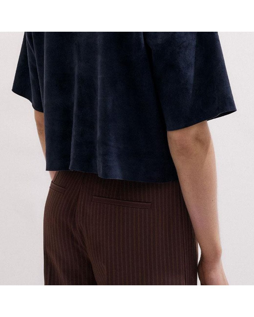 ME+EM Blue Luxe Boxy T-Shirt