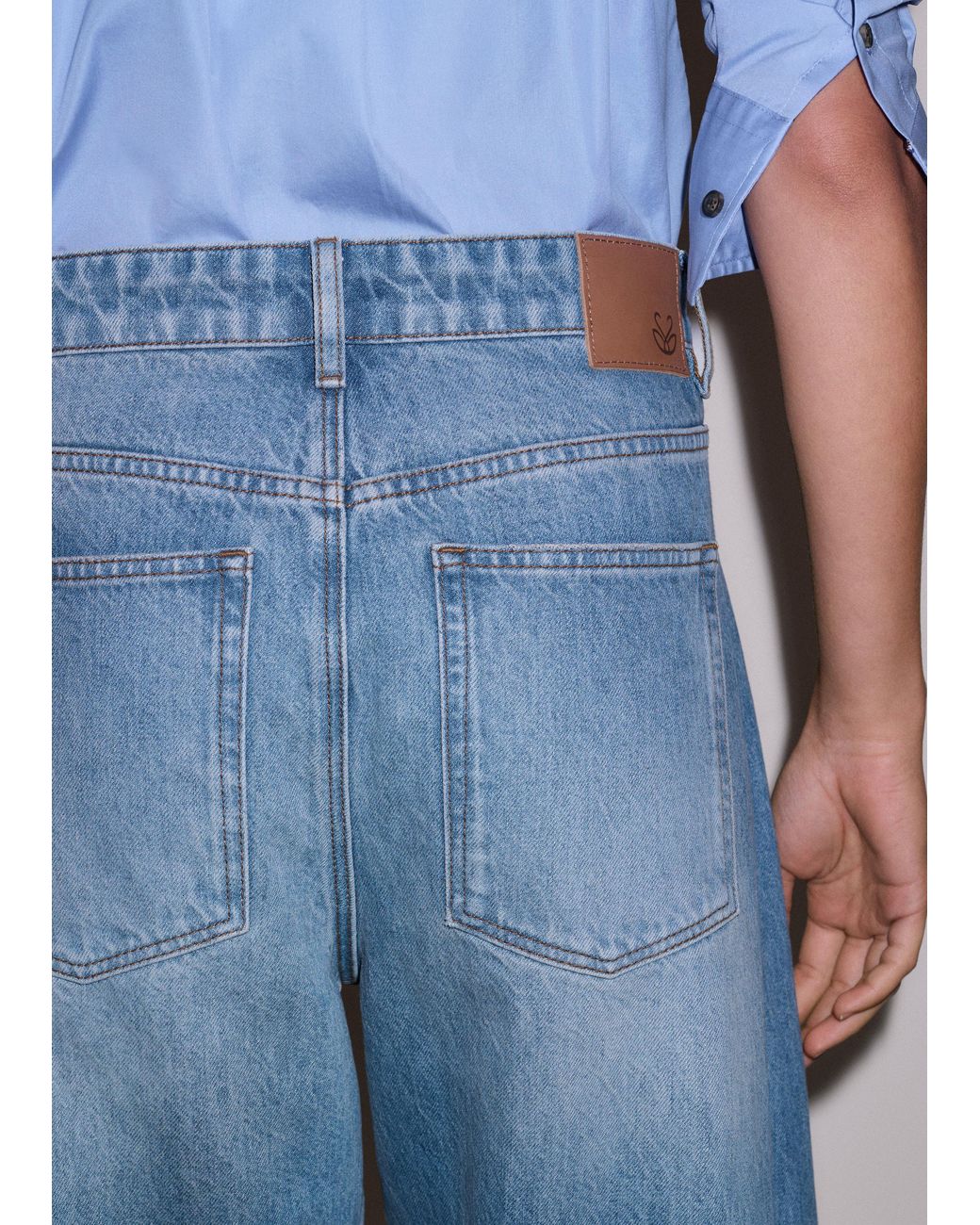 ME+EM Blue Engineered Curve Jean