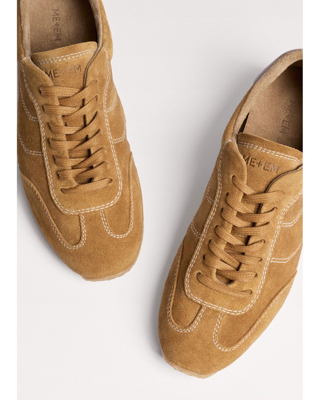 ME+EM Natural Retro Runner Sneaker