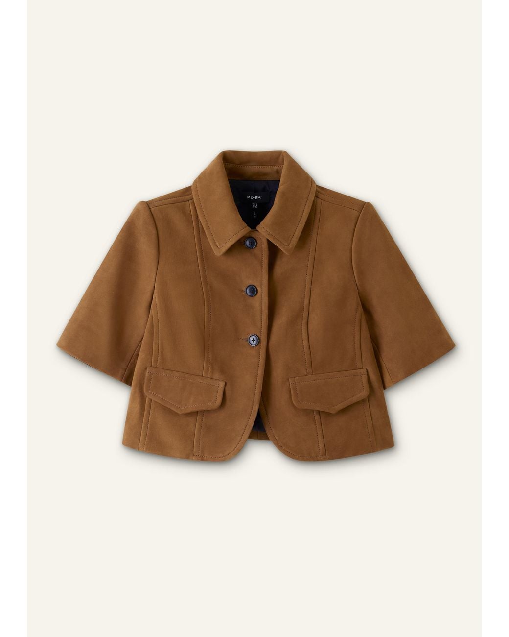 ME+EM Brown The Everyday Short Sleeve Jacket