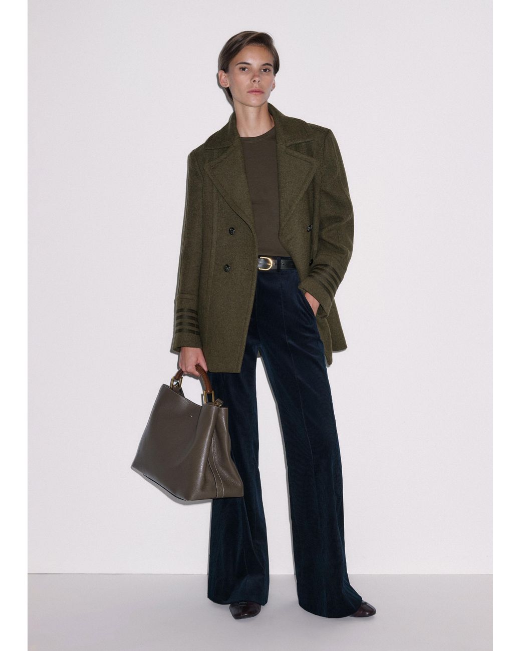 ME+EM Blue Leg Elongator Pant