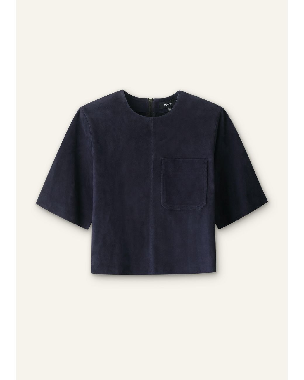ME+EM Blue Luxe Boxy T-Shirt